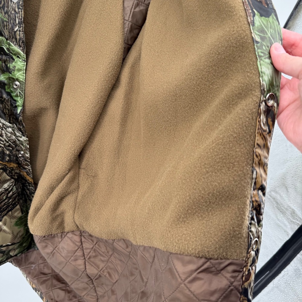 Vtg Stearns DryWear Mens XXL Realtree Camo Hooded Hunting Jacket Fleece Lined‎ - Picture 7 of 7